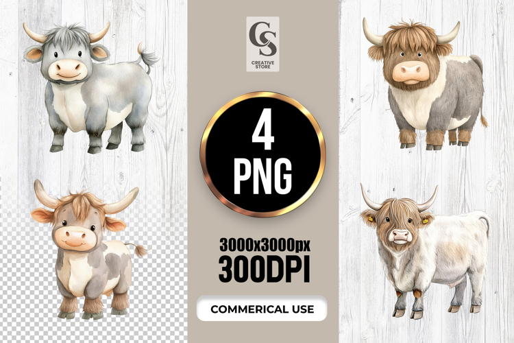 Highland Cow Clipart Image 13