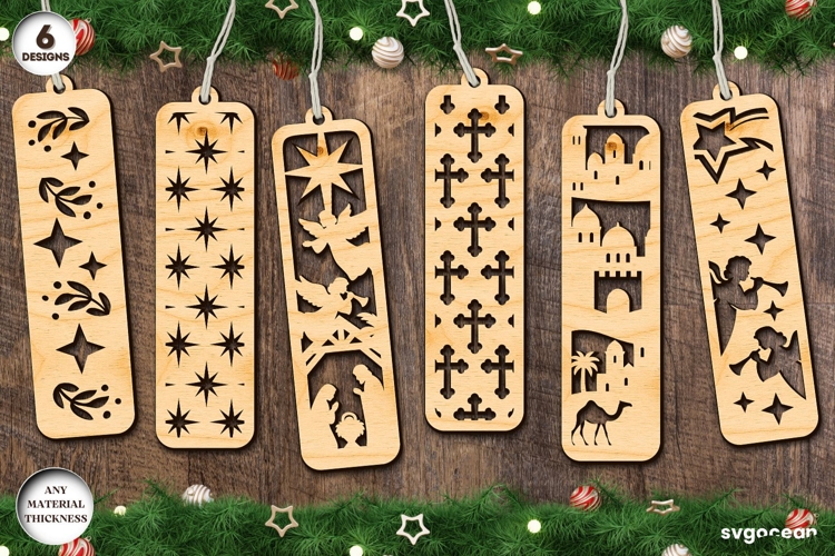 Nativity Bookmarks Laser Cut Bundle | Glowforge | SVG