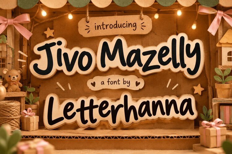 Jivo Mazelly Bouncy Font: Quirky Marker-Style Handwriting example image 1