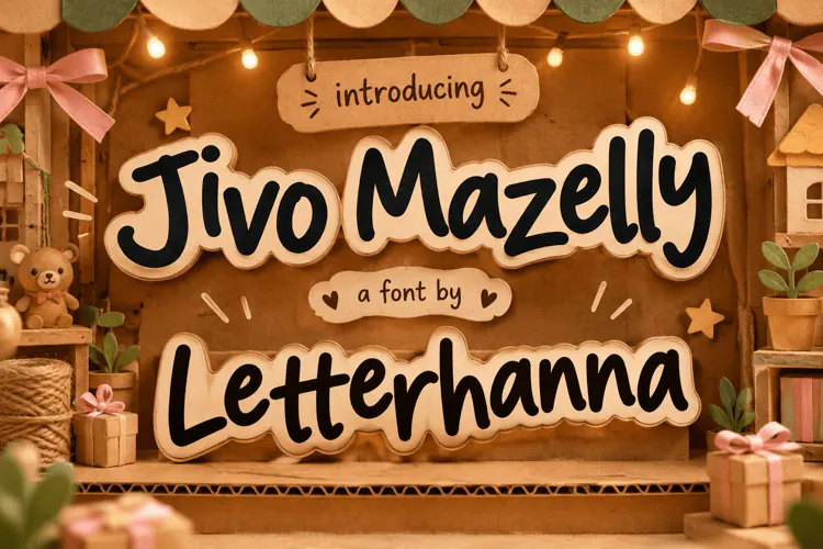 Jivo Mazelly Bouncy Font: Quirky Marker-Style Handwriting