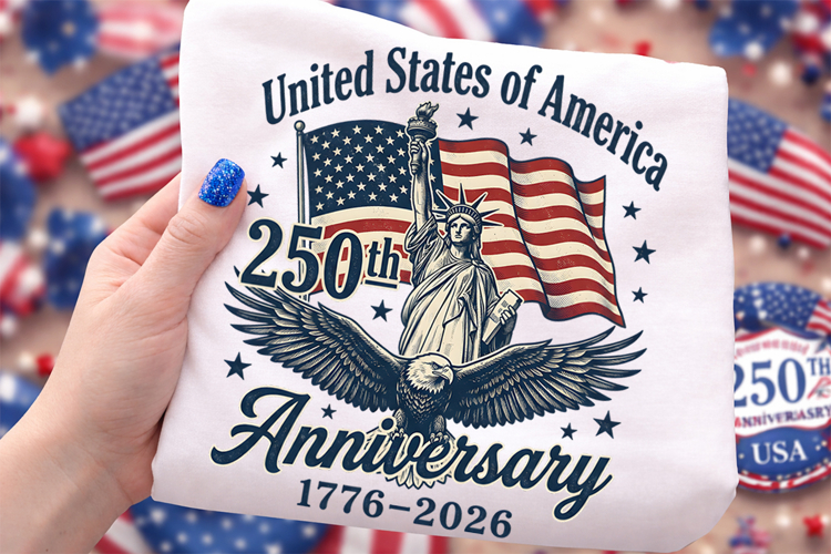 America 250th anniversary PNG, USA 250 years 1776-2026 Shirt