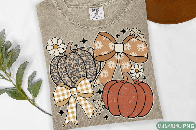 Fall Coquette PNG | Preppy Fall Sublimation and DTF