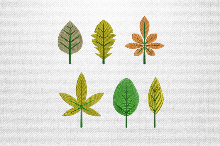 Leaf Embroidery Image 2