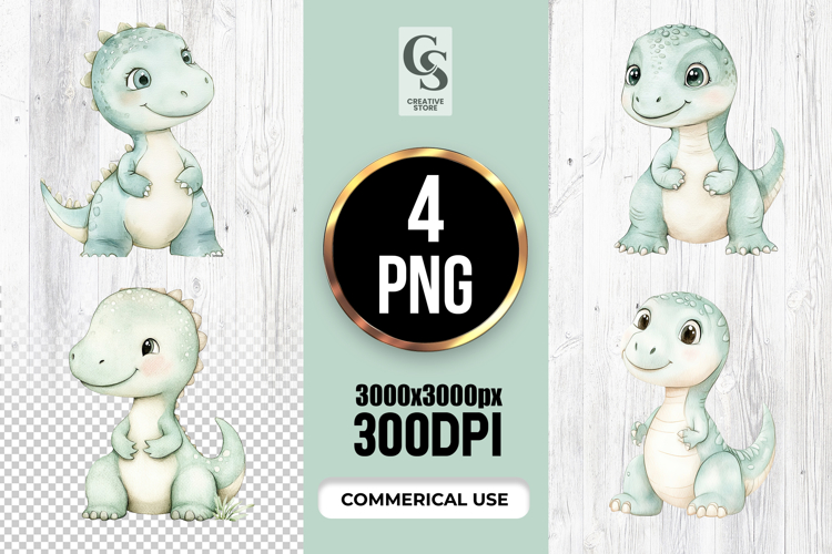 Cute Dinosaur Clipart Image 19