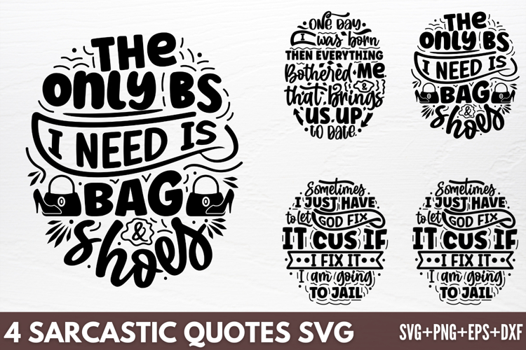 Sarcastic Quotes SVG