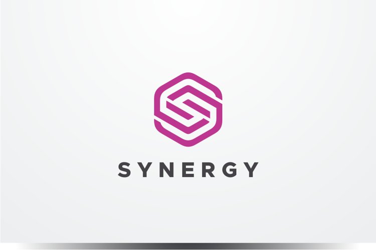 Synergy - Letter S Hexagon Logo Template