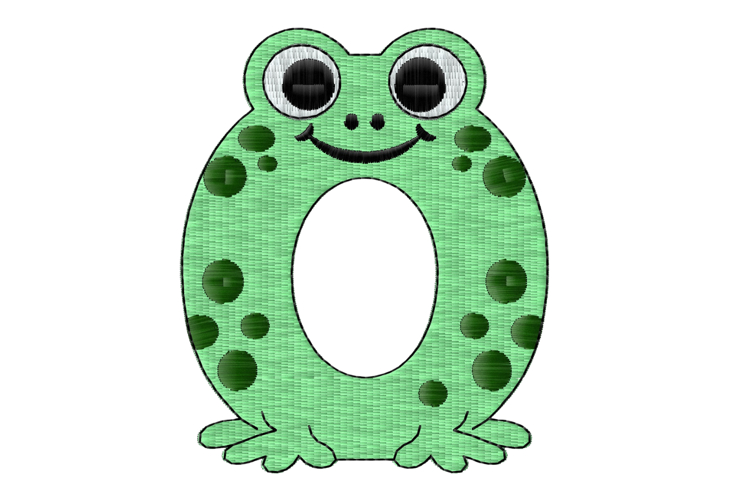 Frog Embroidery Image 2