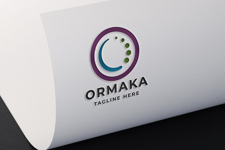 Ormaka O Letter Logo example image 1