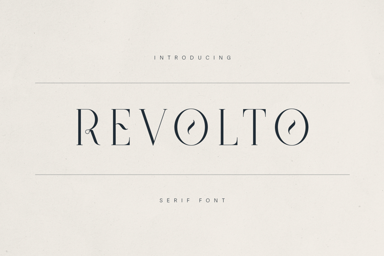 Revolto Elegant Display Serif Font