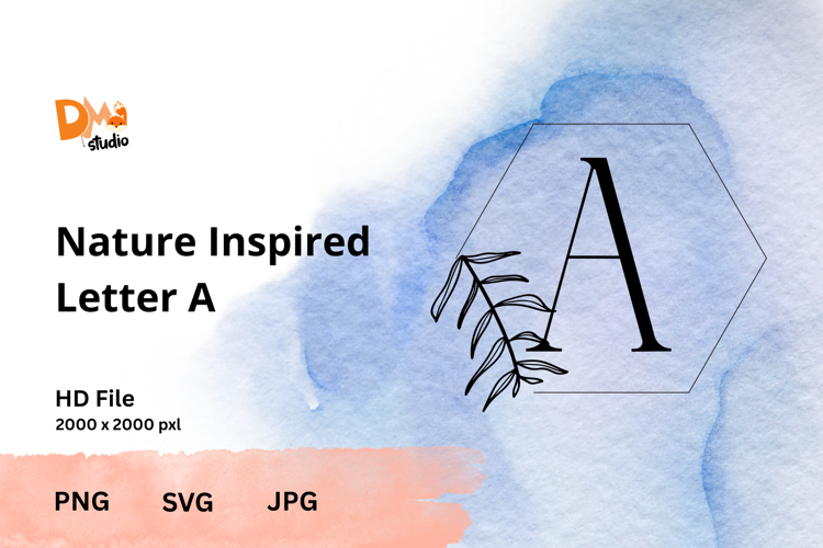 Leaf Monogram Svg Image 2