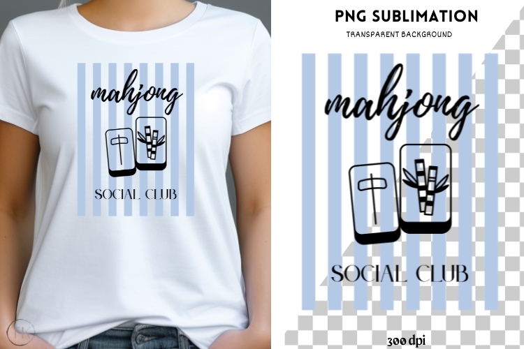 Mahjong png design for T-shirts