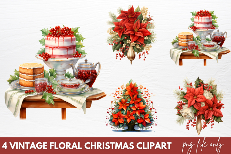 Christmas Floral Svg Image 10