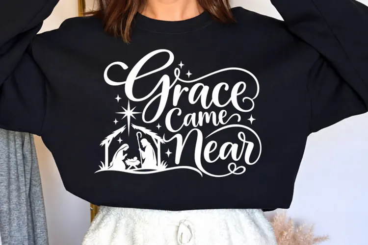 Rejoice Nativity Christmas PNG, Christian Rejoice Manger Sce