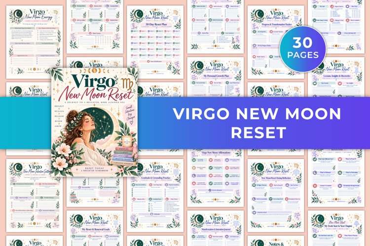 Virgo New Moon Reset Kdp interiors example image 1