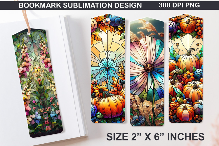 Autumn Bookmarks Sublimation - 4 Bookmark Design