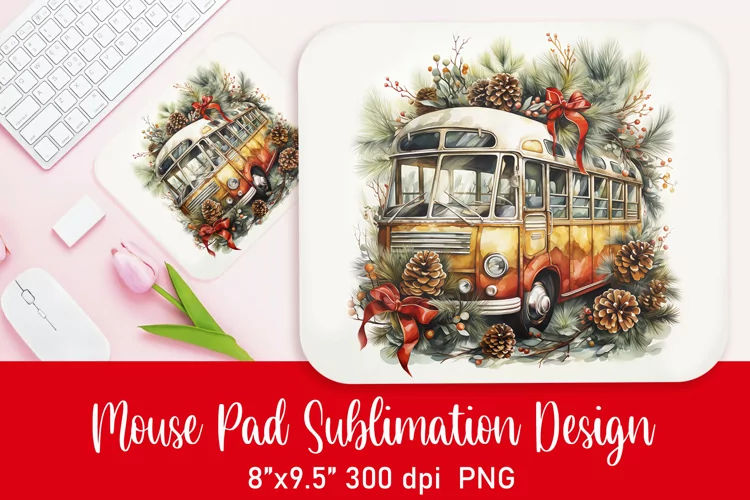Christmas Mouse Pad Sublimation PNG