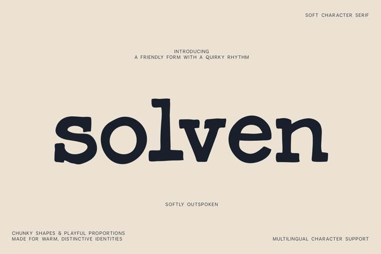 Solven Soft Organic Serif Font