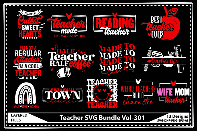 Teacher Life Svg Image 19