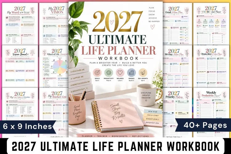 2027 Ultimate Life Planner Workbook