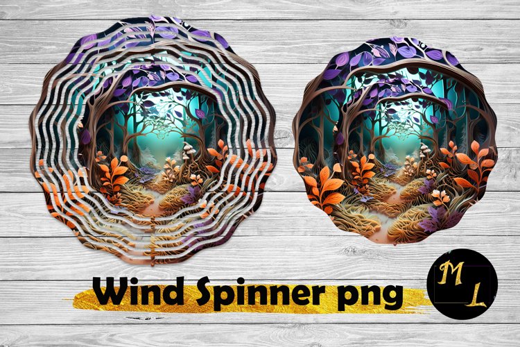 Fall Wind Spinner,Forest Wind Spinner design example image 1
