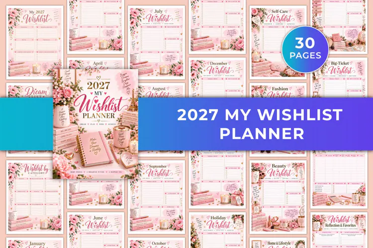 2027 My Wishlist Planner Kdp interiors