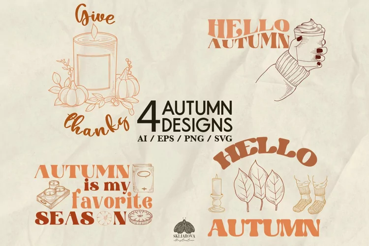 Autumn Vibe design print SVG PNG EPS