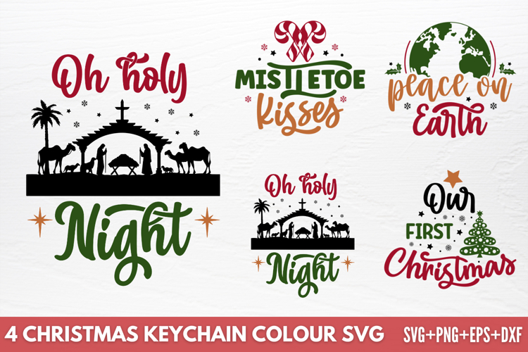 Christmas Keychain Colour SVG