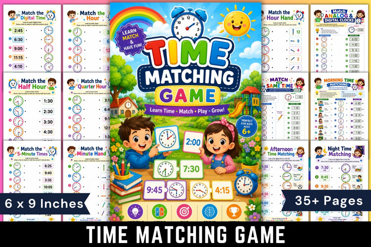 Time Matching Game example image 1