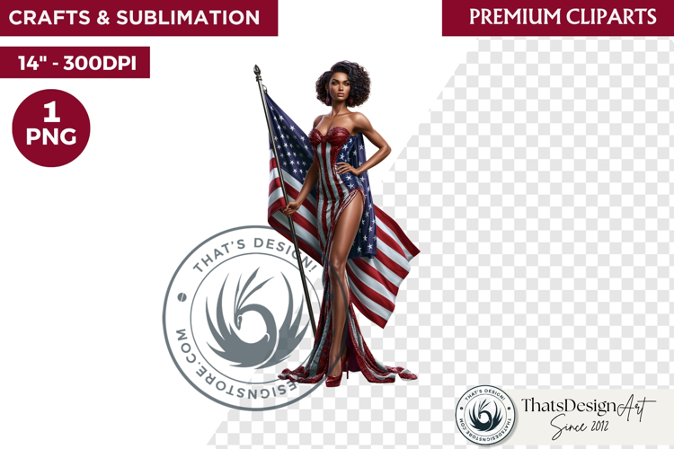 4th of July Character PNG, Patriotic Americana Portraits