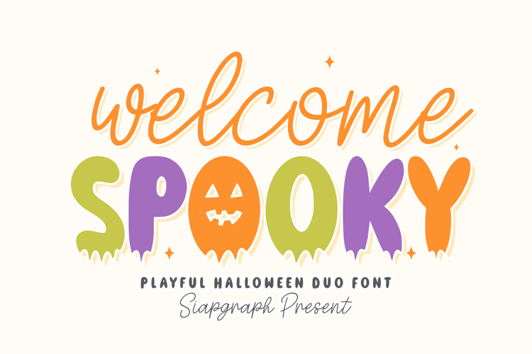 Welcome Spooky - Playful Halloween Duo Font