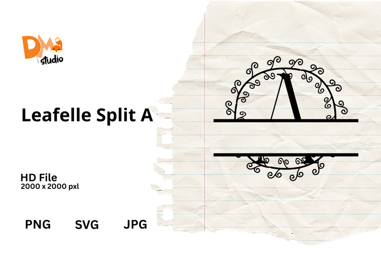 Floral Monogram Letter Svg Image 14