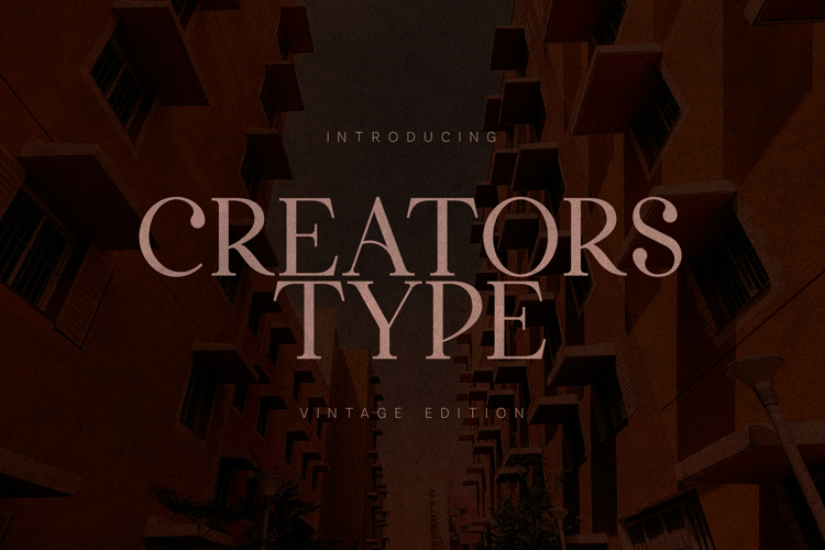 Creators Type Vintage Elegant Serif Font