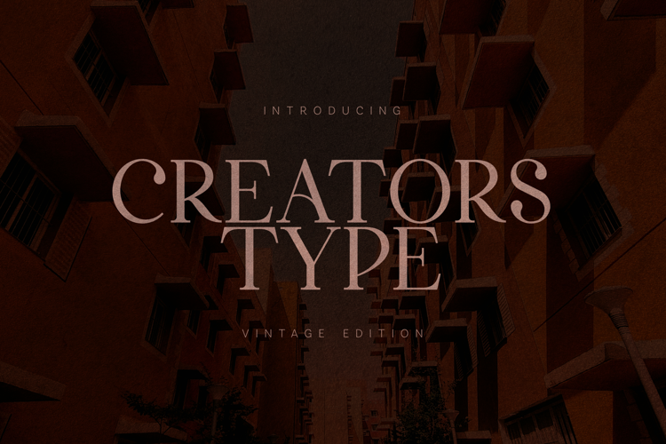 Creators Type Vintage Elegant Serif Font
