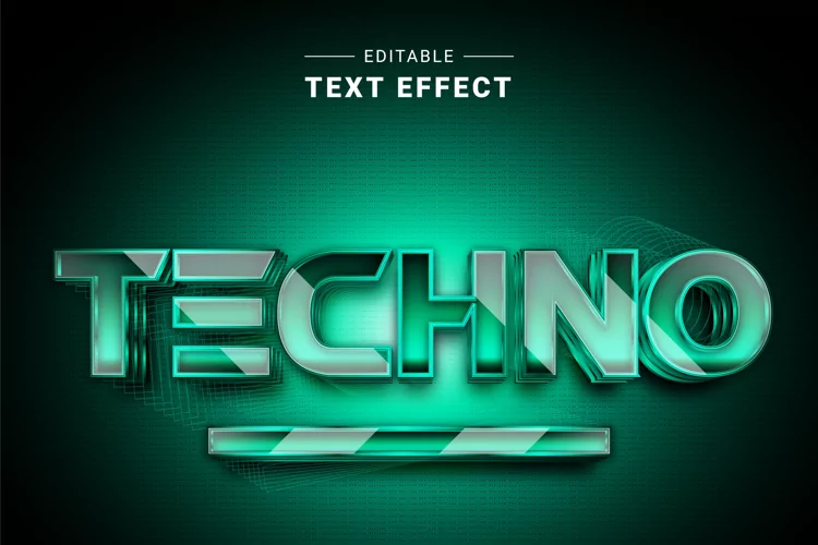 Editable Text Effect for Illustrator. Vector Graphic styles