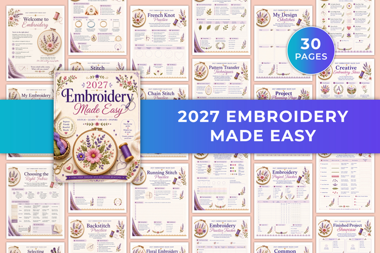 2027 Embroidery Made Easy workbook
