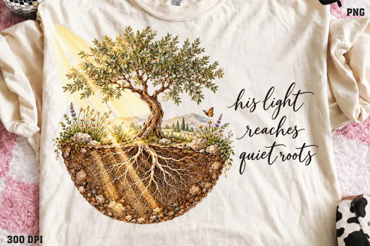 I Woke Up to Mercy Christian Shirt PNG, Floral Garden Gate C