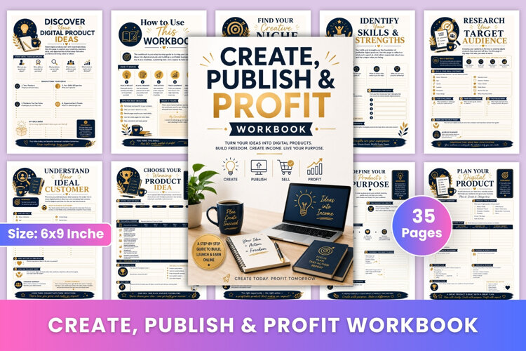 Create, Publish & Profit Workbook example image 1