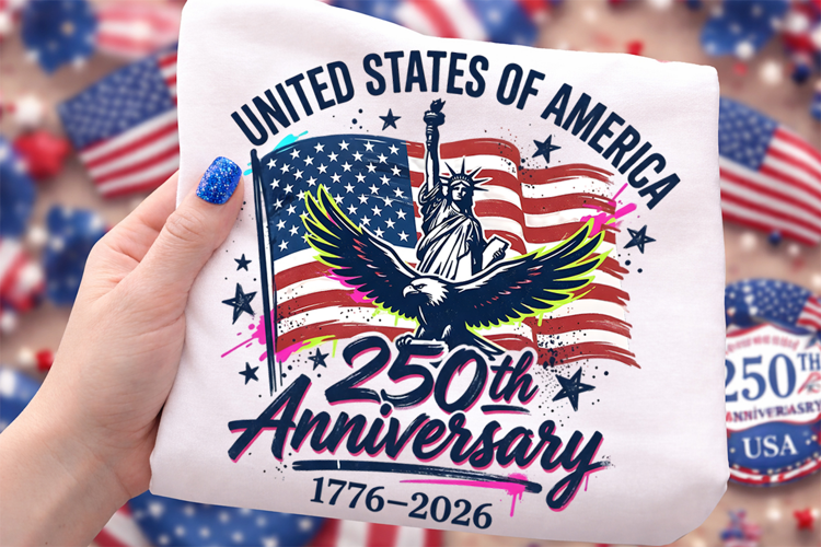 USA 250th anniversary PNG, USA 250 years 1776-2026 T-Shirt