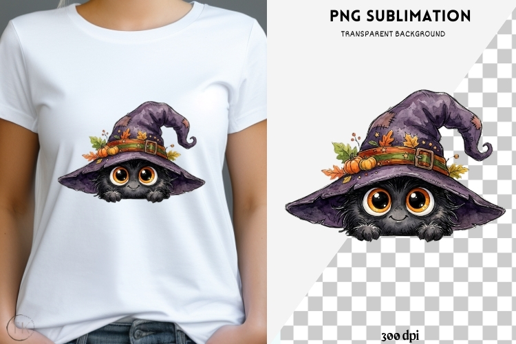 Peeking halloween png design for T-shirts