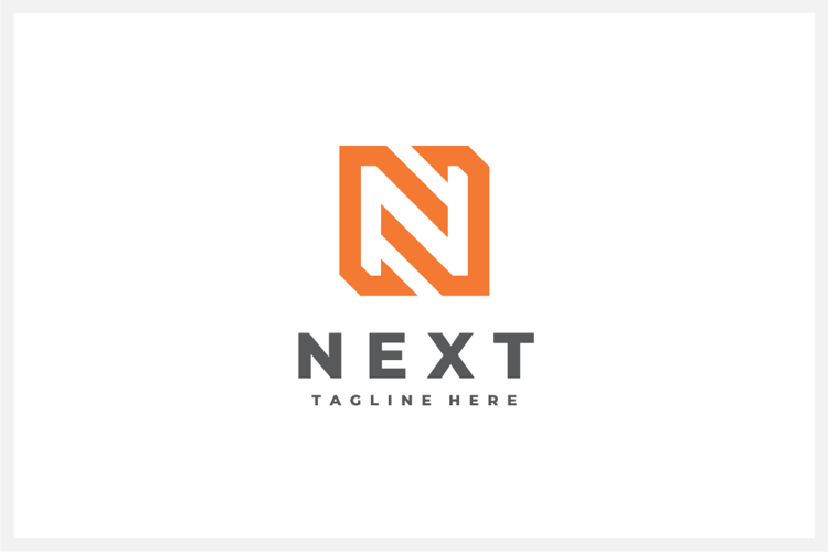 Next - Letter N Logo Design Vector Template