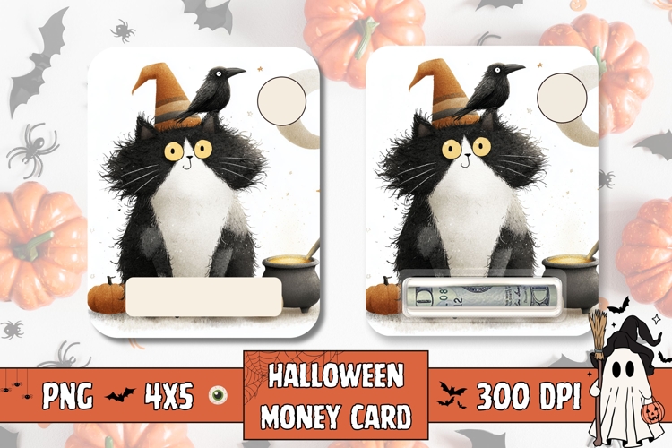Kids Halloween Gift Card Printable, Money Card Design