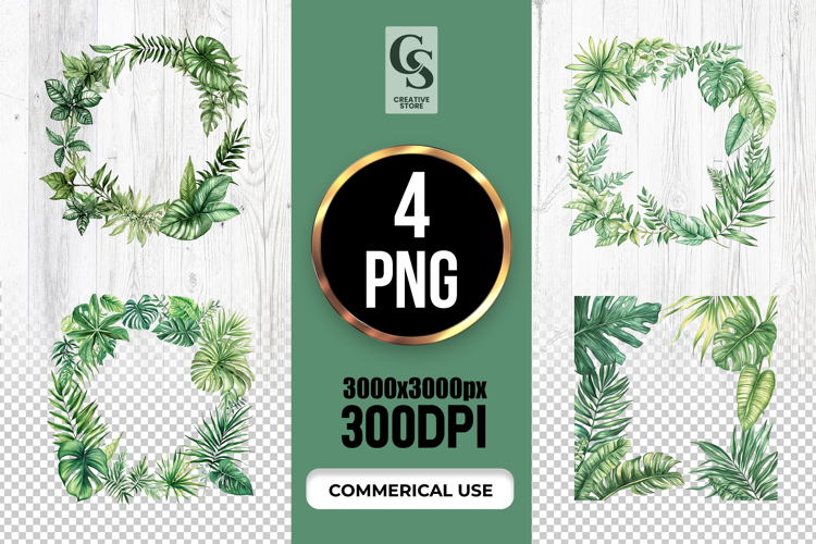 Monstera Leaf Clipart Image 13