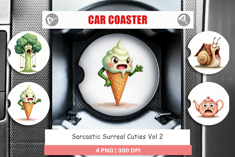 Car Coaster Sublimation Template  Image 7