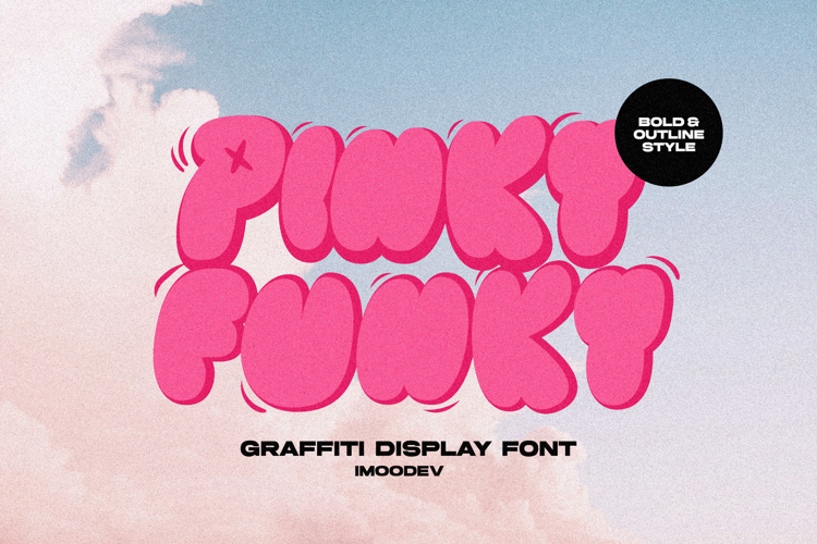 Pinky Funky - Bubble Graffiti Font
