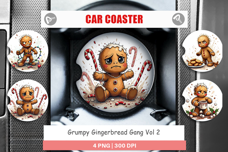 Car Coaster Grumpy Gingerbread Gang