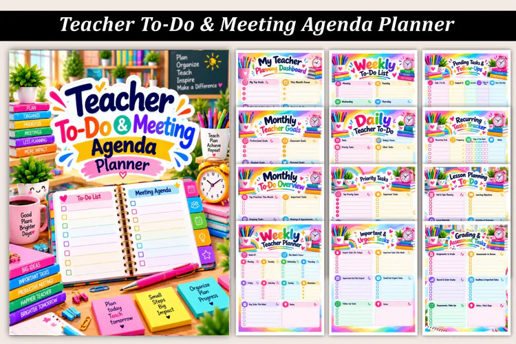Teacher To-Do & Meeting Agenda Planner
