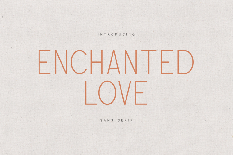 Enchanted Love Elegant Modern Sans Serif Font
