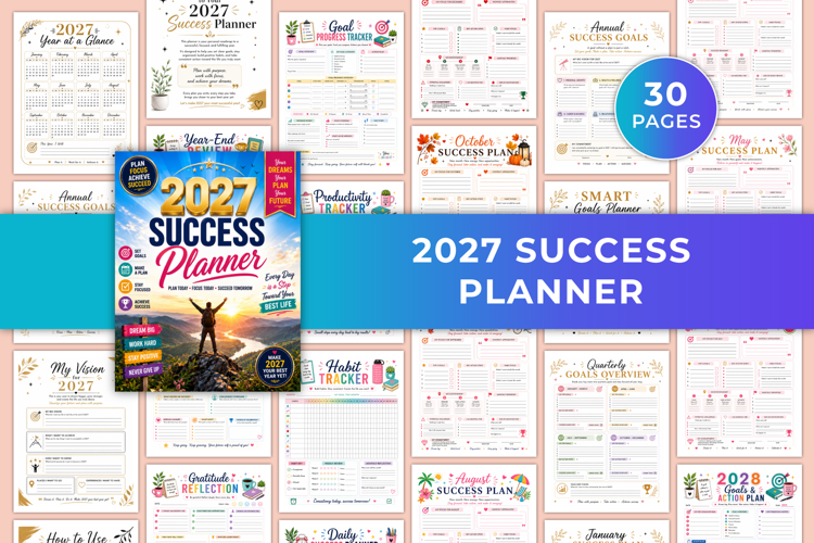 2027 Success Planner | Goals, Productivity, Habits & Growth