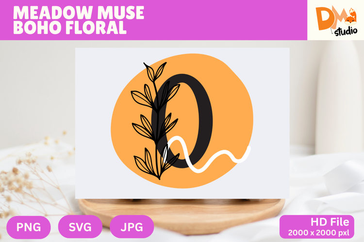 Floral Monogram Letter Svg Image 21