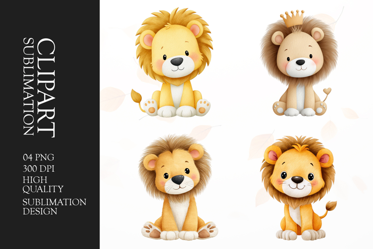 Cute Lion Clipart Image 13